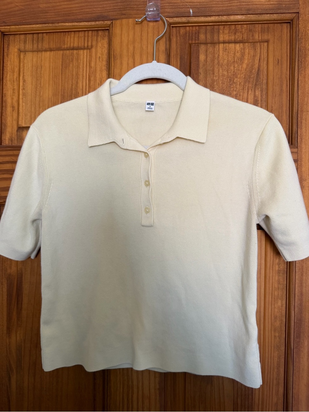 Uniqlo P Yellow Polo-Knit Short Sleeve Top - Picture 2 of 9